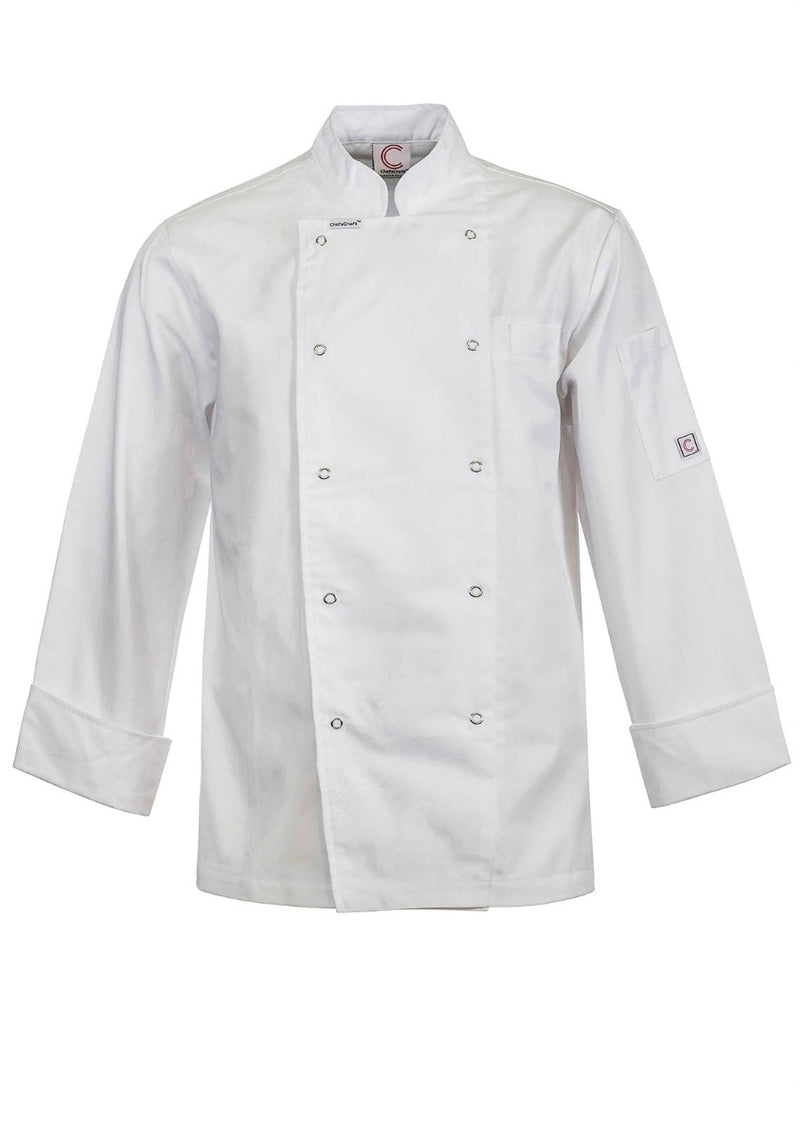 EXEC CHEF JACKET WITH STUDS LONG LEEVE