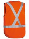Taped X Back Hi Vis Vest  BT0347