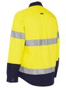 Women's Taped Hi Vis Maternity Drill Shirt BLM6456T