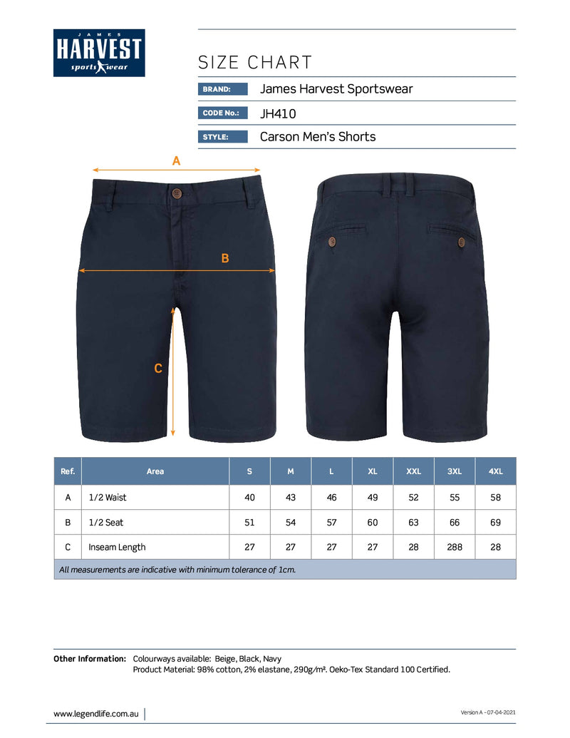 JH410 Carson Men's Shorts