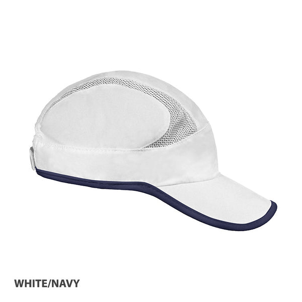 AH291 Runner Cap White/Navy Stock Clearance