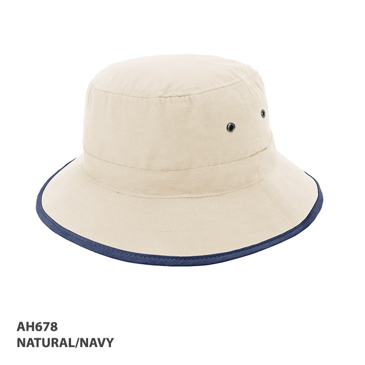 AH678 Microfibre Bucket Trim Hat