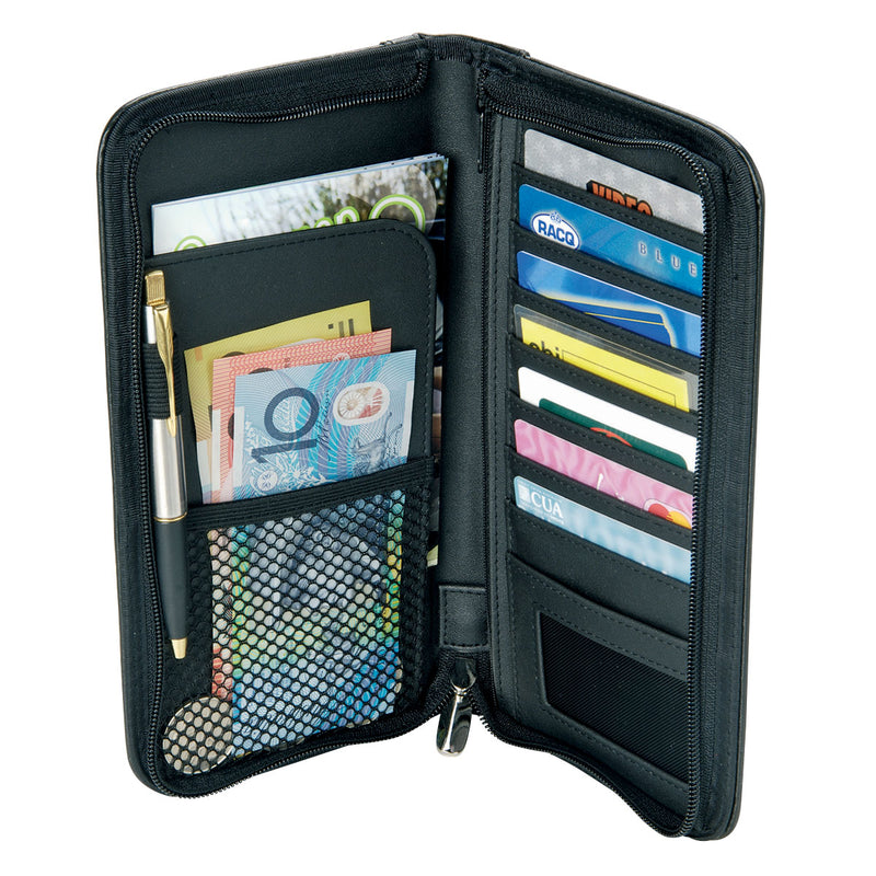 Bonded Leather Travel Wallet OSFA