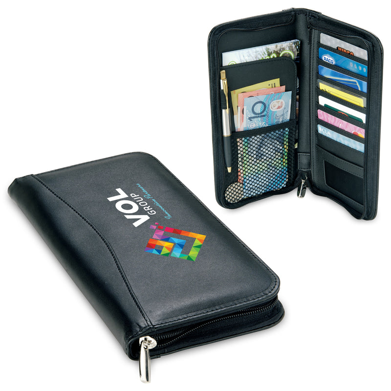 Bonded Leather Travel Wallet OSFA