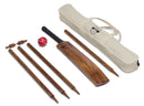Backyard Cricket Set Antique Natural Wood Grain