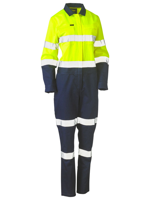 Women's Taped Hi Vis Cotton Drill Coverall