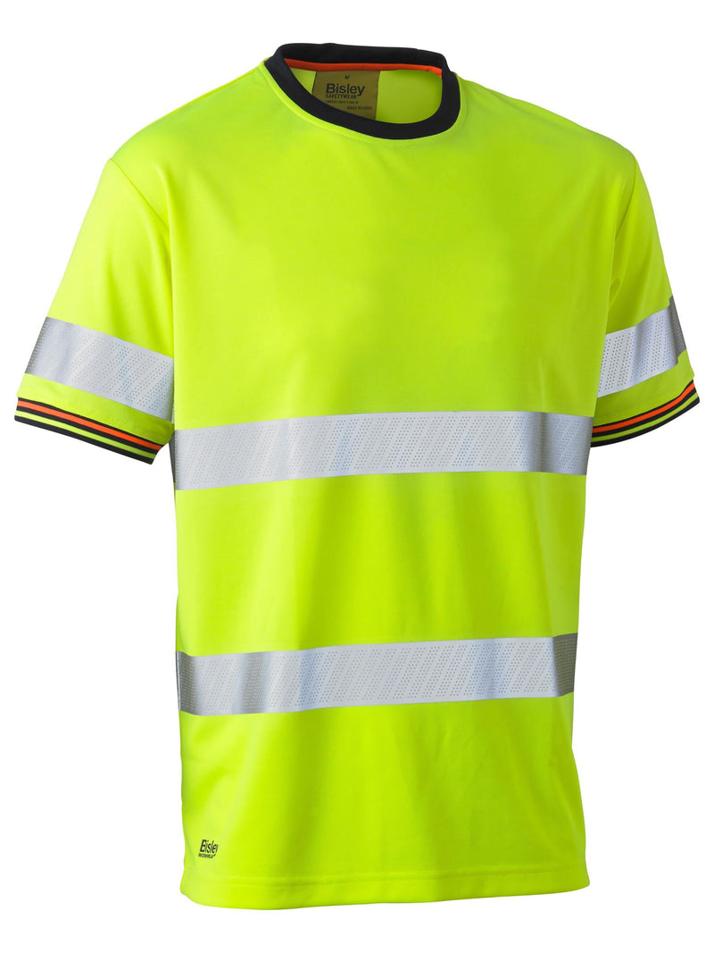 Taped Hi Vis Polyester Mesh T-Shirt