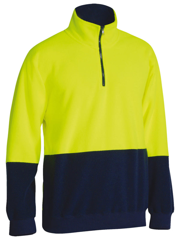 Hi Vis Polar fleece Zip Pullover