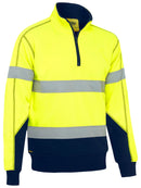 Taped Hi Vis 1/4 Zip Fleece Pullover with Sherpa Lining