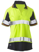 Women's Taped Two Tone Hi Vis V-Neck Polo