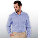 Barkers Stamford Check Shirt – Mens S / Navy/Blue/White