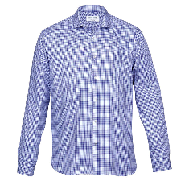 Barkers Stamford Check Shirt – Mens S / Navy/Blue/White