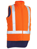 Taped Hi Vis Puffer Vest with X Back