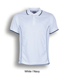 Stitch Feature Essentials-Kids Short Sleeve Polo   WHT/NVY