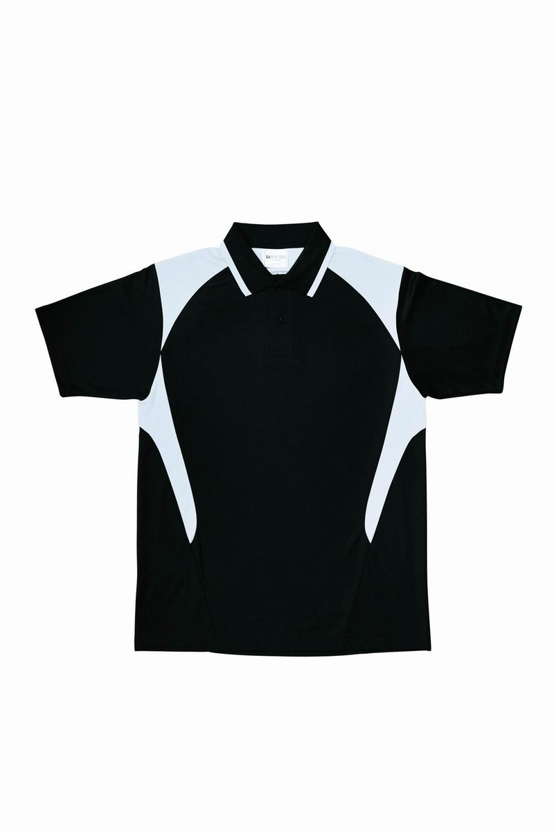 Adults Honey Comb Contrast Panel Polo