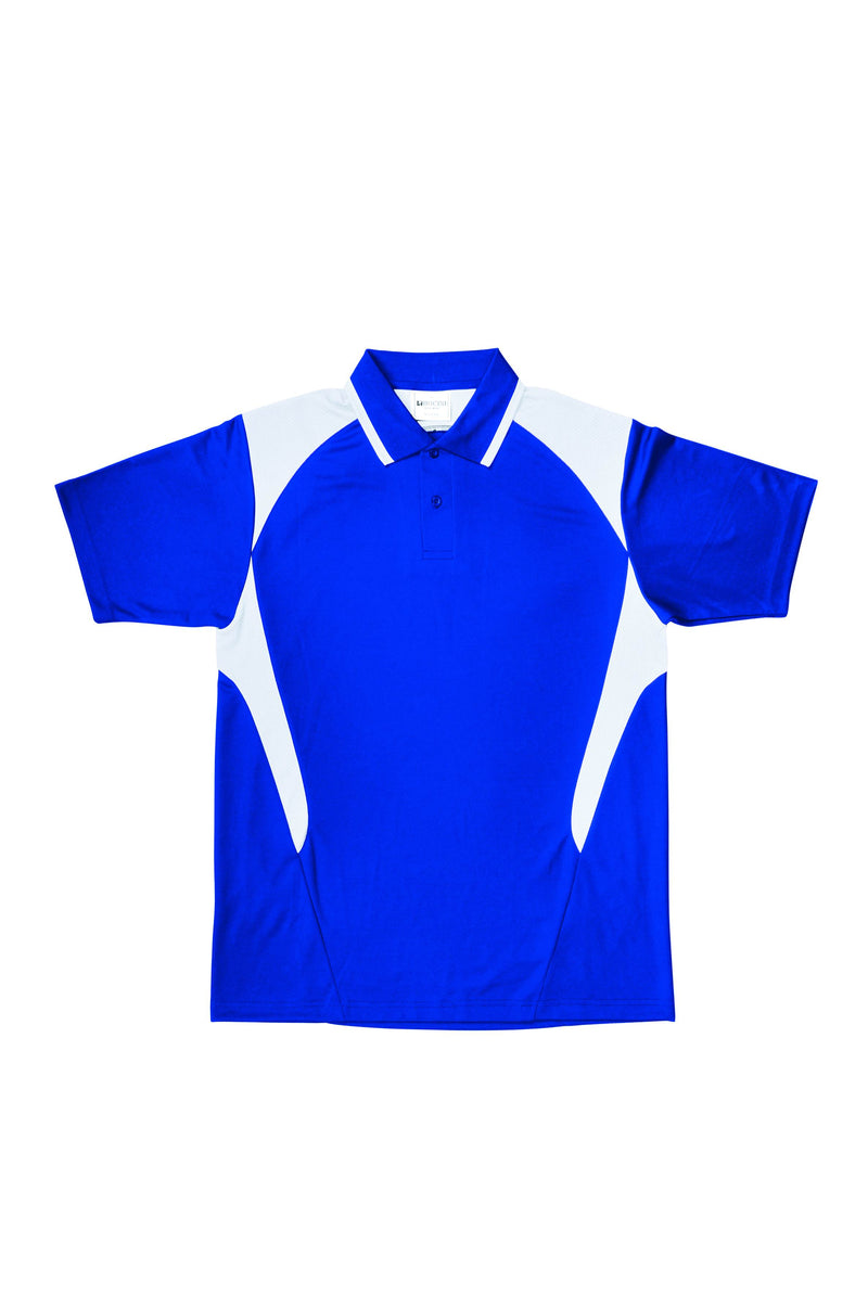 Adults Honey Comb Contrast Panel Polo