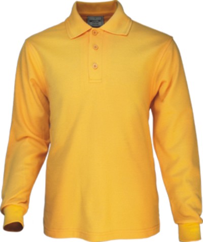 Mens Long Sleeve Basic Polo