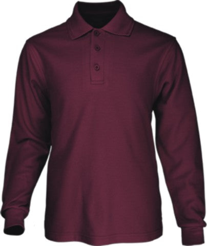 Mens Long Sleeve Basic Polo