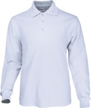 Mens Long Sleeve Basic Polo