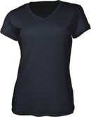 Ladies Brushed Vee Neck Tee Shirt