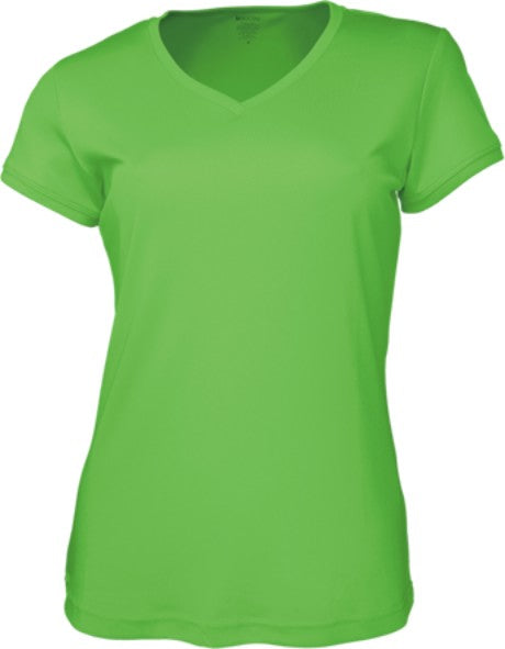 Ladies Brushed Vee Neck Tee Shirt