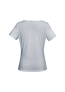 Ladies Ava Drape Knit Top K625LS Teal Size 16 Stock Clearance