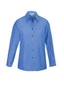 Ladies Wrinkle Free Chambray Long Sleeve Shirt LB6201