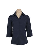 Ladies Metro 3/4 Sleeve Shirt  LB7300 Navy size 14 Stock Clearance
