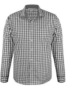 Mens Devonport Long Sleeve Charcoal/Silver