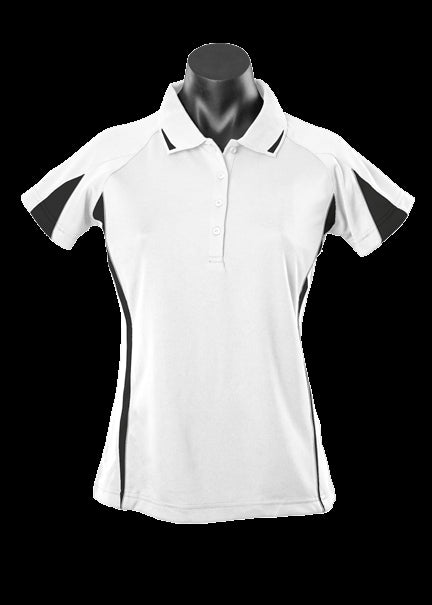 Lady Eureka Polo White/Black