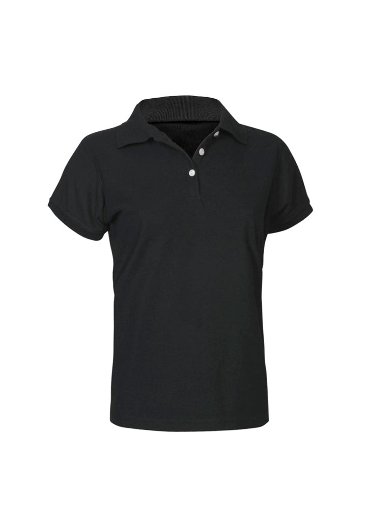 Ladies Neon Polo P2125 Black Size 12 Stock Clearance