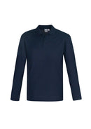 Mens Long Sleeve Polo Navy P801L Size M, L  Stock Clearance