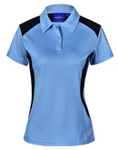 PS32A WINNER POLO Ladies Sky/Navy Size 14, 16 Stock Clearance