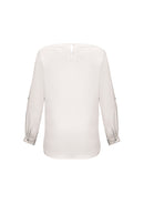 Ladies Madison Boatneck Blouse S828LL