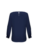 Ladies Madison Boatneck Blouse S828LL