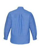 Mens Wrinkle Free Chambray Long Sleeve Shirt SH112