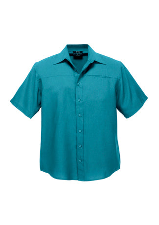 Mens Plain Oasis Short Sleeve Shirt SH3603 Teal Size XL Stock Clearance
