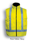 Hi-Vis Reversible Vest With Reflective Tape