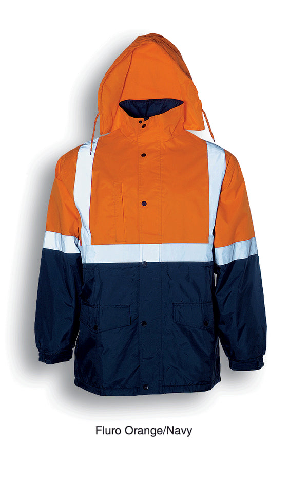 Hi-Vis Polar Fleece Lined Jacket With Tape