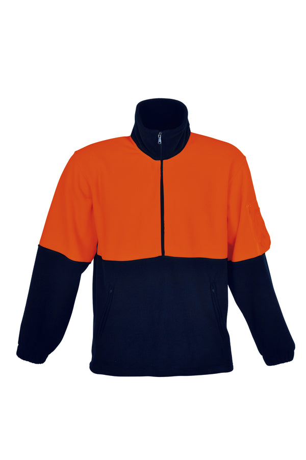 Hi-Vis 1/2 Zip Polar Fleece