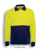 Hi-Vis Poly/Cotton Polo -Long Sleeve