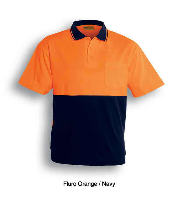 Hi-Vis Polyface/Cotton Back Polo -S/S