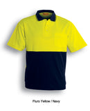 Hi-Vis Polyface/Cotton Back Polo -S/S