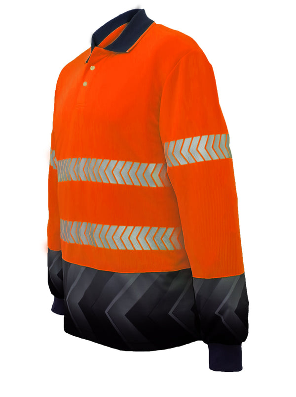 High-Vis L/S Sublimated Reflective Polo