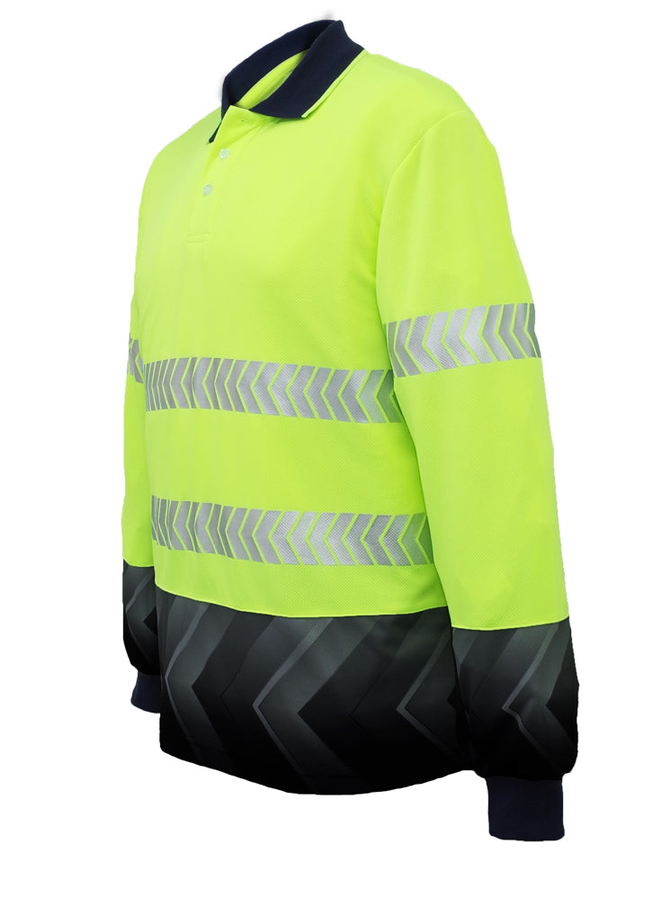 High-Vis L/S Sublimated Reflective Polo