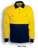 Hi-Vis Cotton Jersey Polo L/S