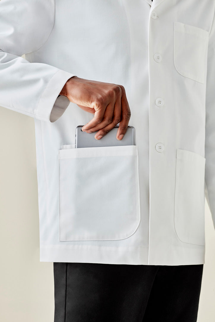Mens Hope Cropped Lab Coat CC144MC