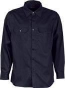 Cotton Drill Work Shirt L/S