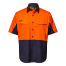 RIPSTOP HI VIS TWO TONE SHORT SLEEVE VENTED SHIRT WS6067