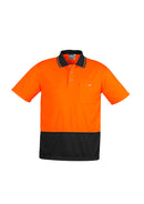 Unisex Hi Vis Basic Spliced Polo - Short Sleeve ZH231
